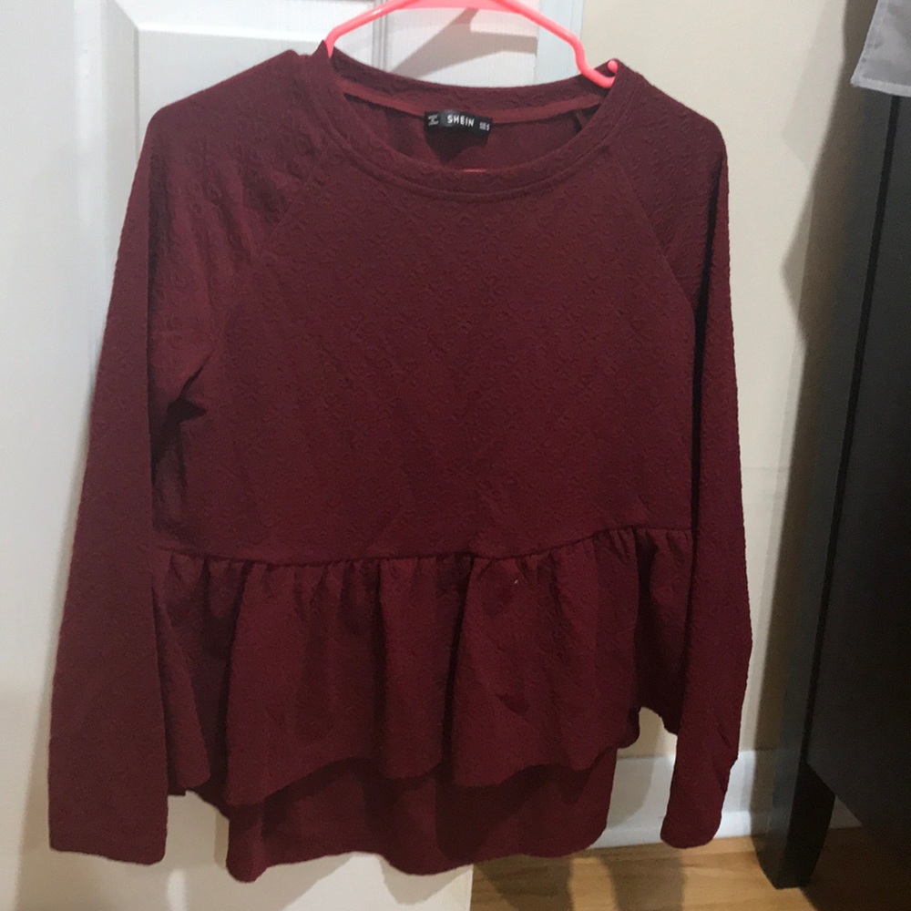 Shein peplum high low top size medium
